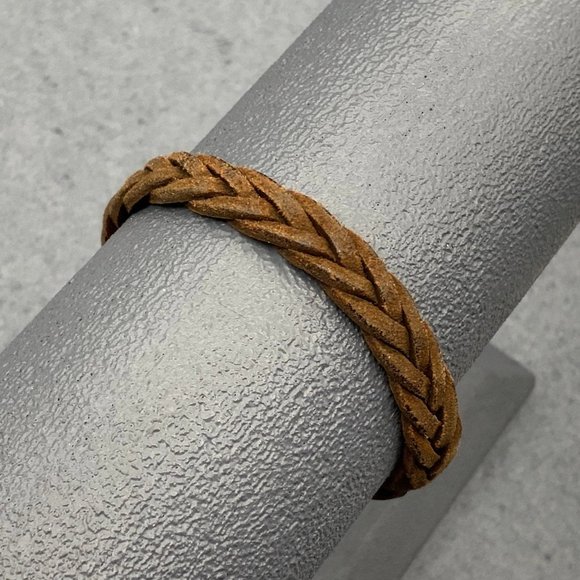 Other - Brown Suede Braided Bracelet Leather Unisex Mens Ladies Adjustable BoHo Retro